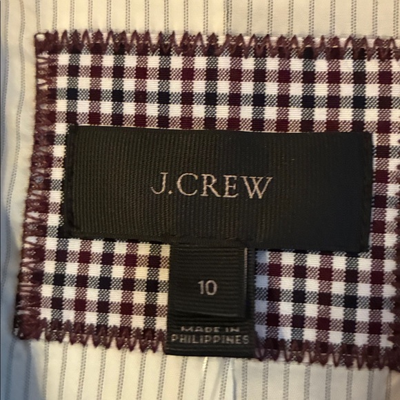 NWT J. Crew Women’s Rhodes Blazer in MicroGingham Check Cotton Jacket Sz 10 - Picture 8 of 8
